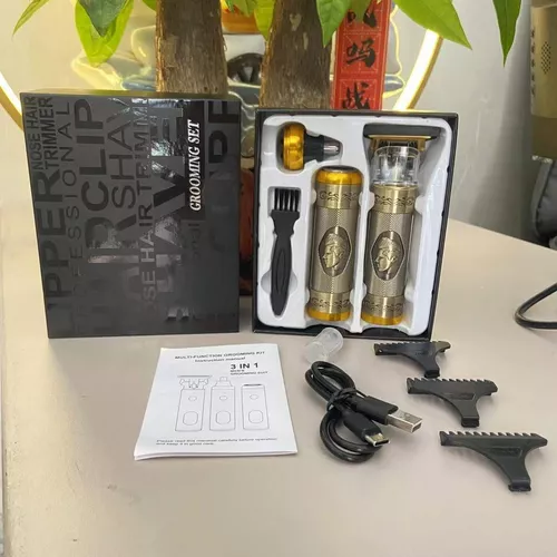 KIT AFEITADORA BUDA 3 EN 1